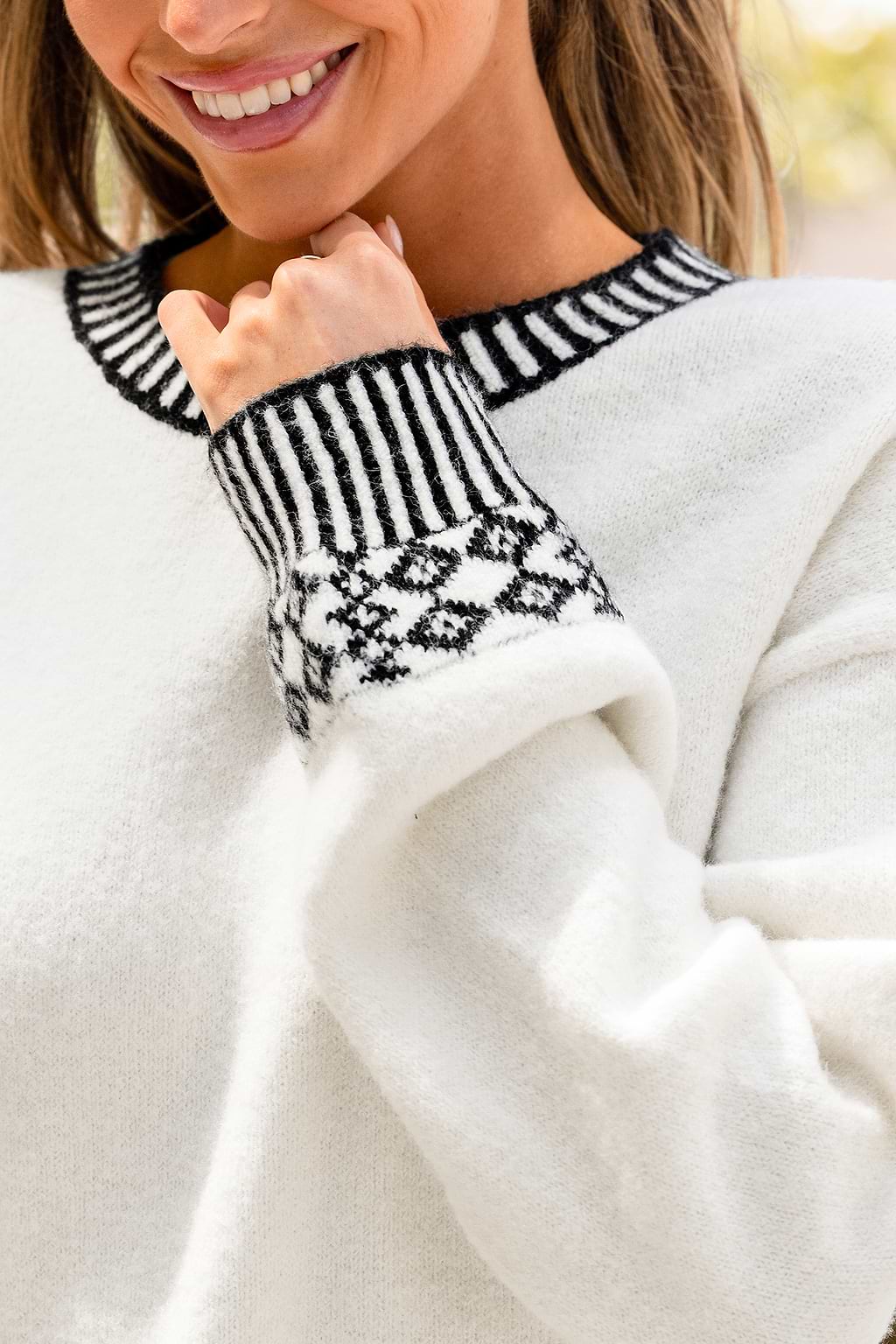 Comfy Days White Sweater