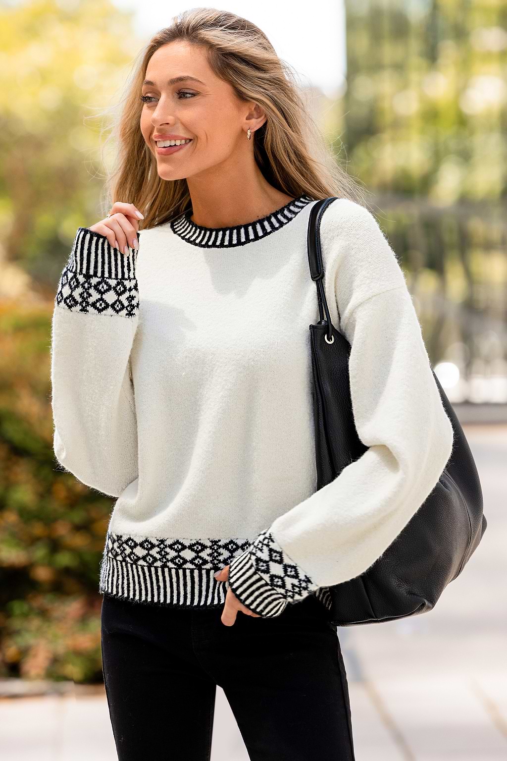Comfy Days White Sweater