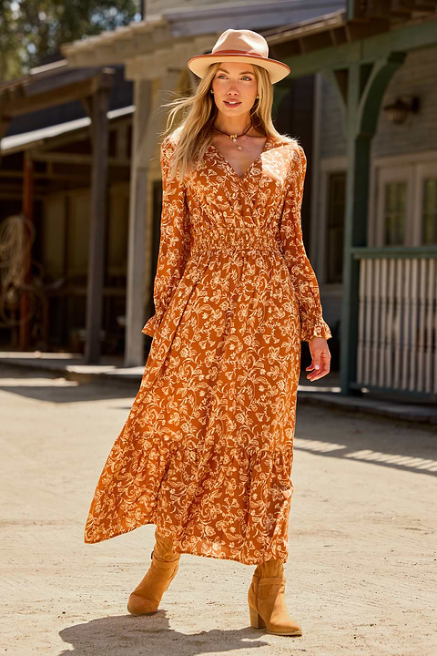 Boho Babe Floral Maxi Dress
