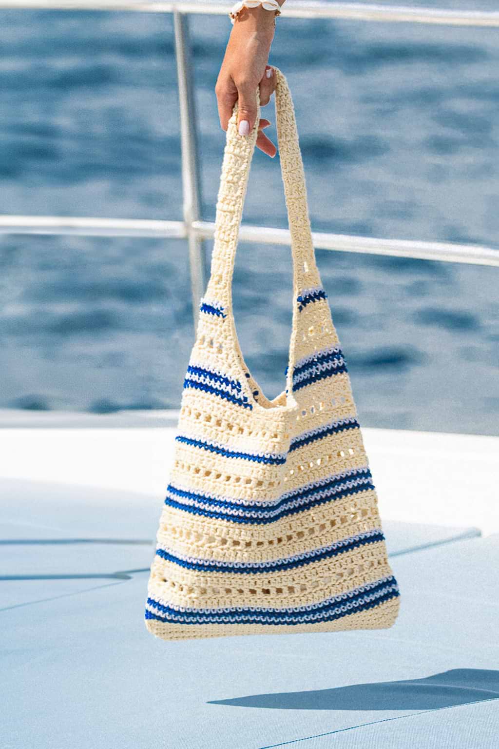 Sac à rayures décontracté