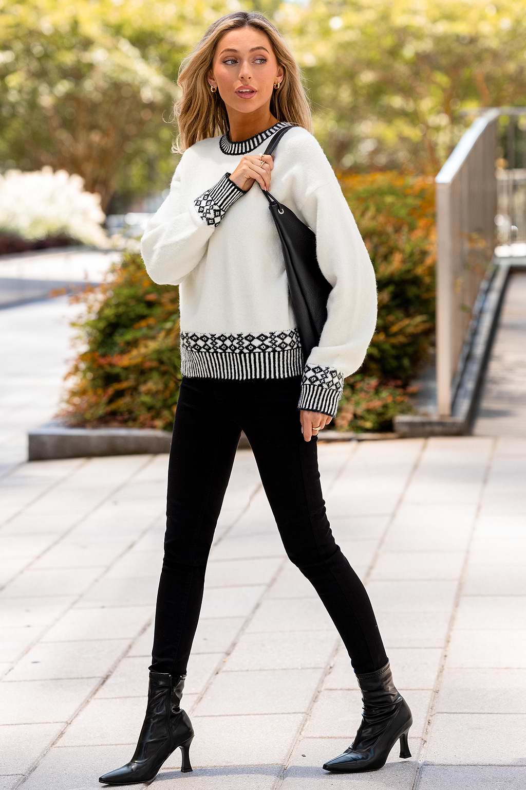 Comfy Days White Sweater