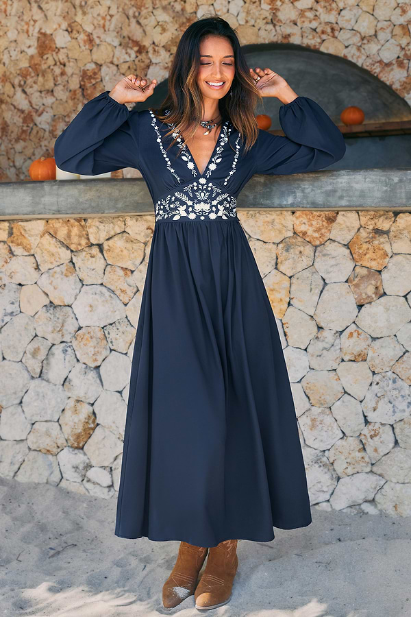 fitted lace wedding dress Sunlit Meadow Maxi Dress  Belles and Whistles Boutique