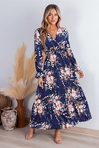 Good Day Ahead Floral Maxi Dress-Cupshe UK
