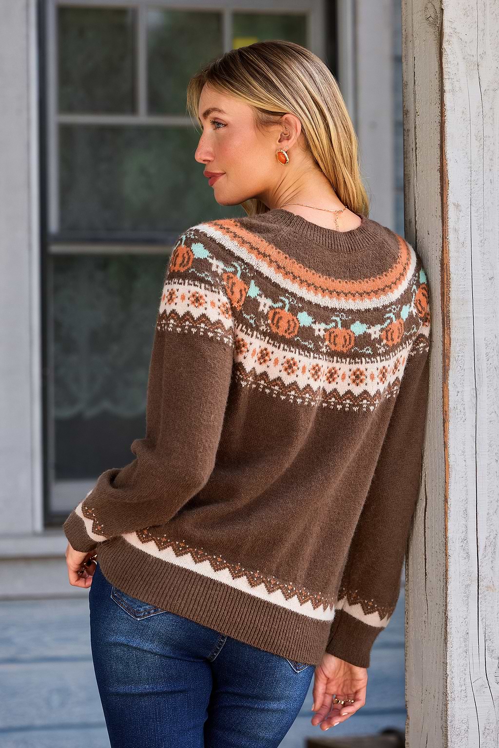 Golden Harvest Brown Sweater