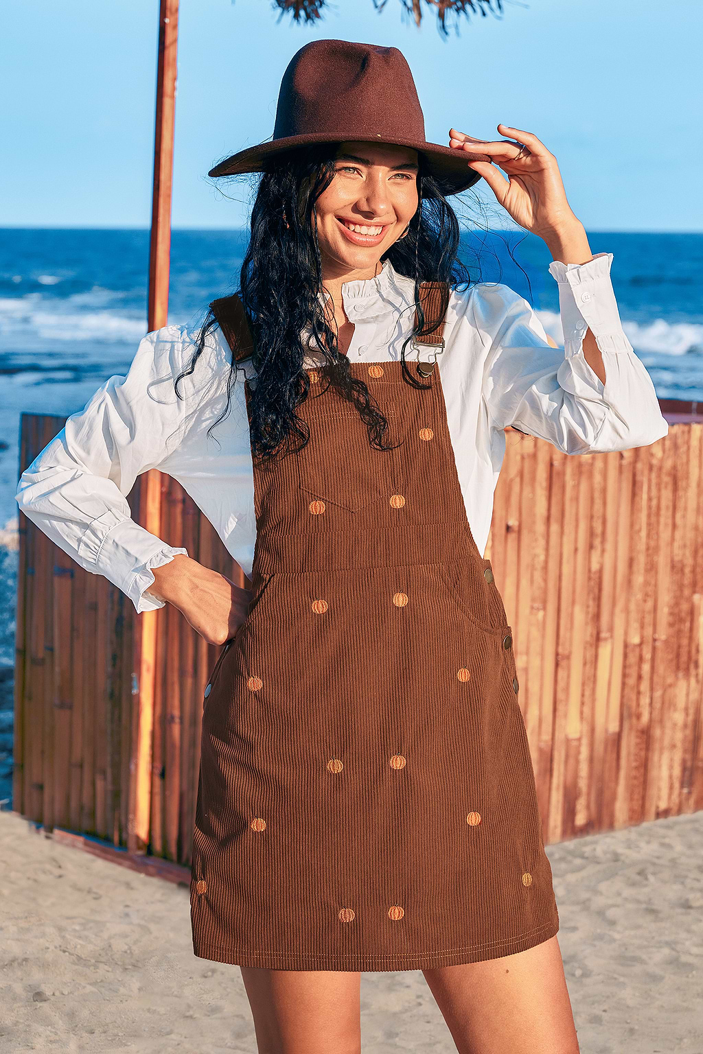 Pumpkin Patch Brown Mini Dress