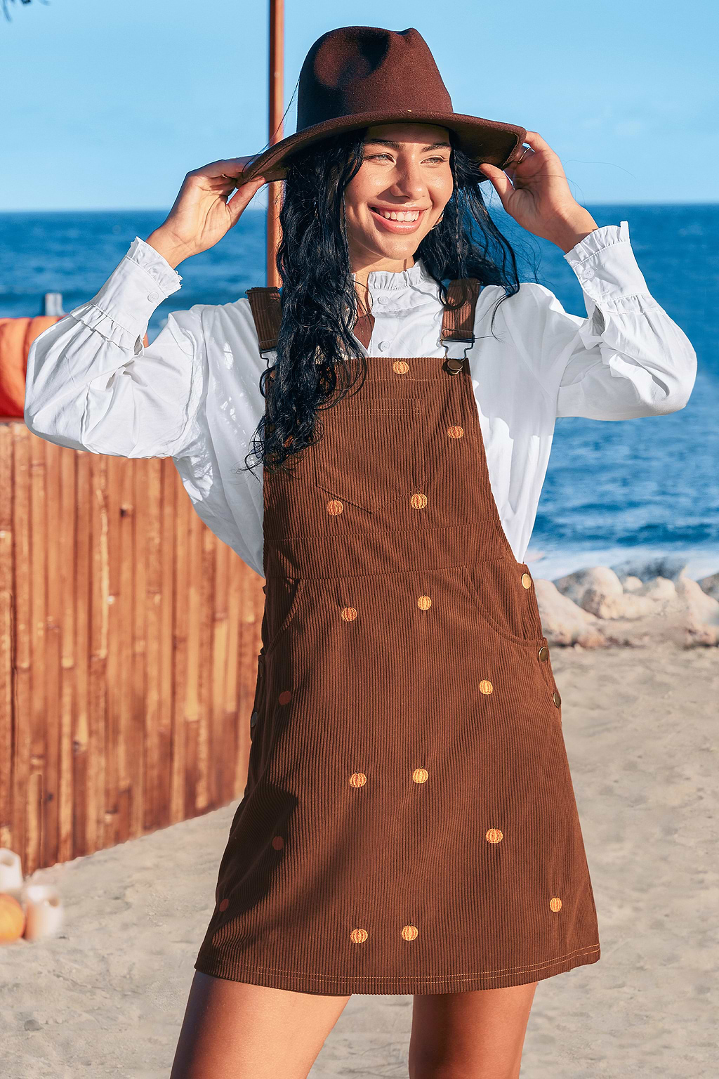 Pumpkin Patch Brown Mini Dress