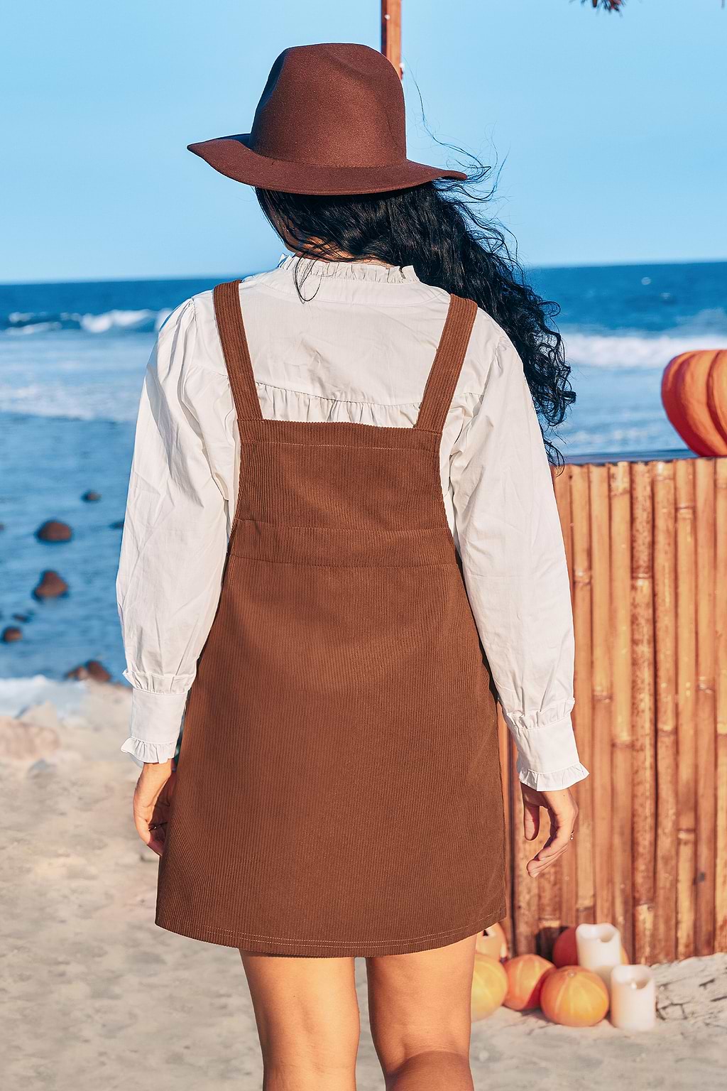 Pumpkin Patch Brown Mini Dress