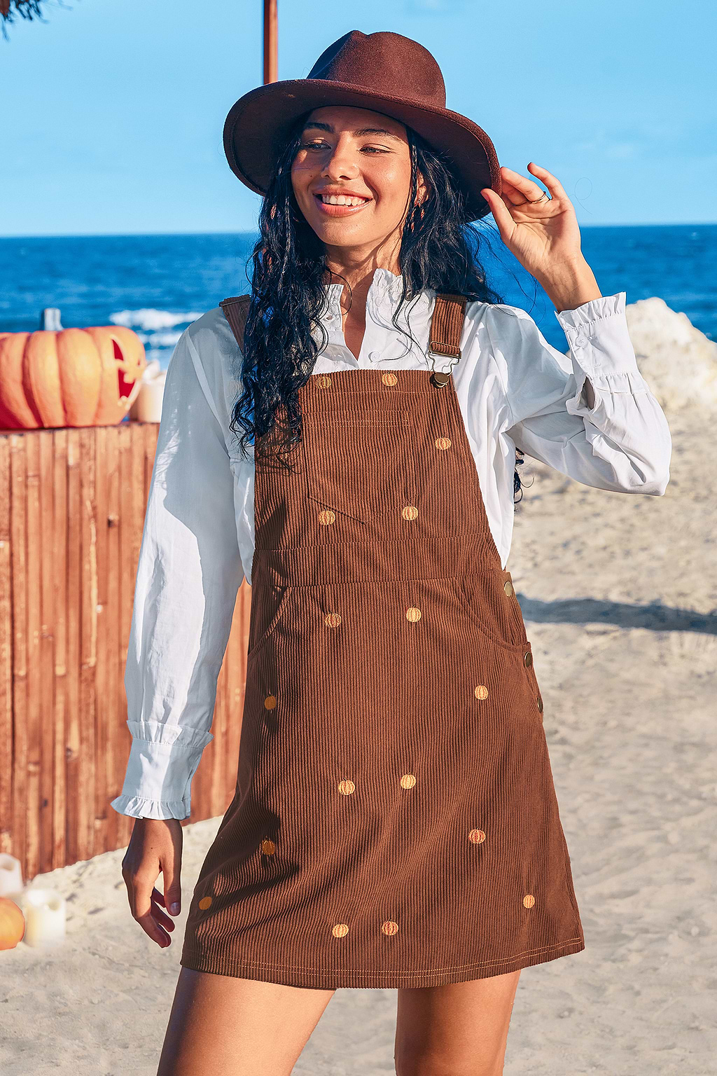 Pumpkin Patch Brown Mini Dress