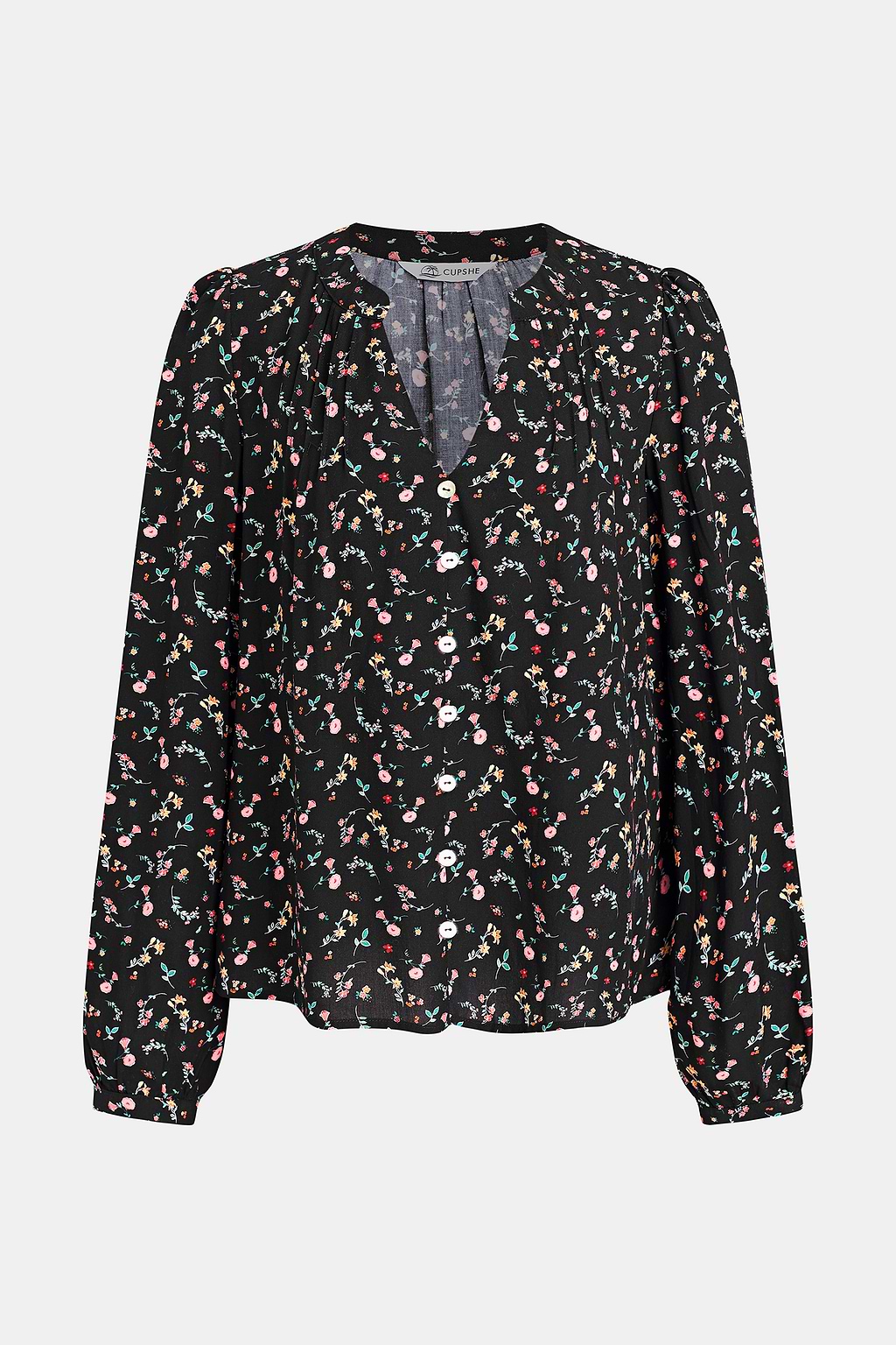 Shadow Bloom Floral Blouse