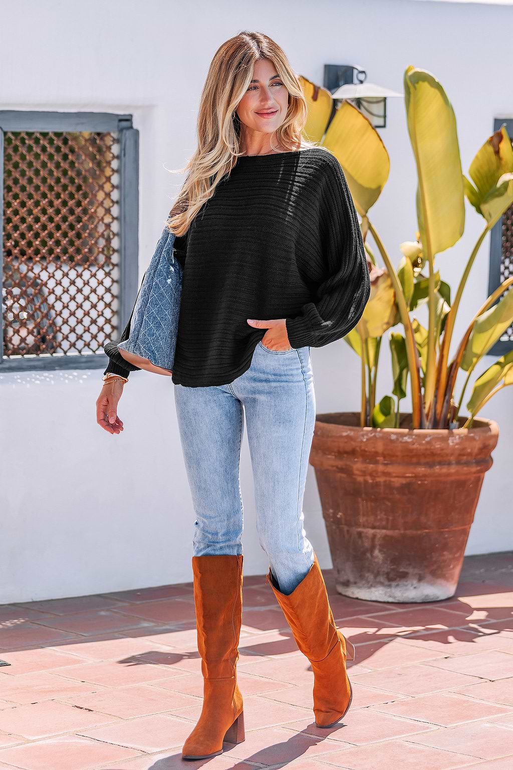Maglione nero Quiet Power
