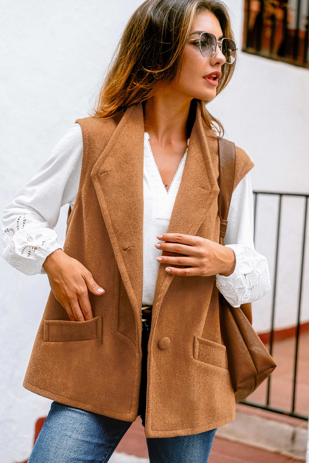 Gilet marrone Maple Glow