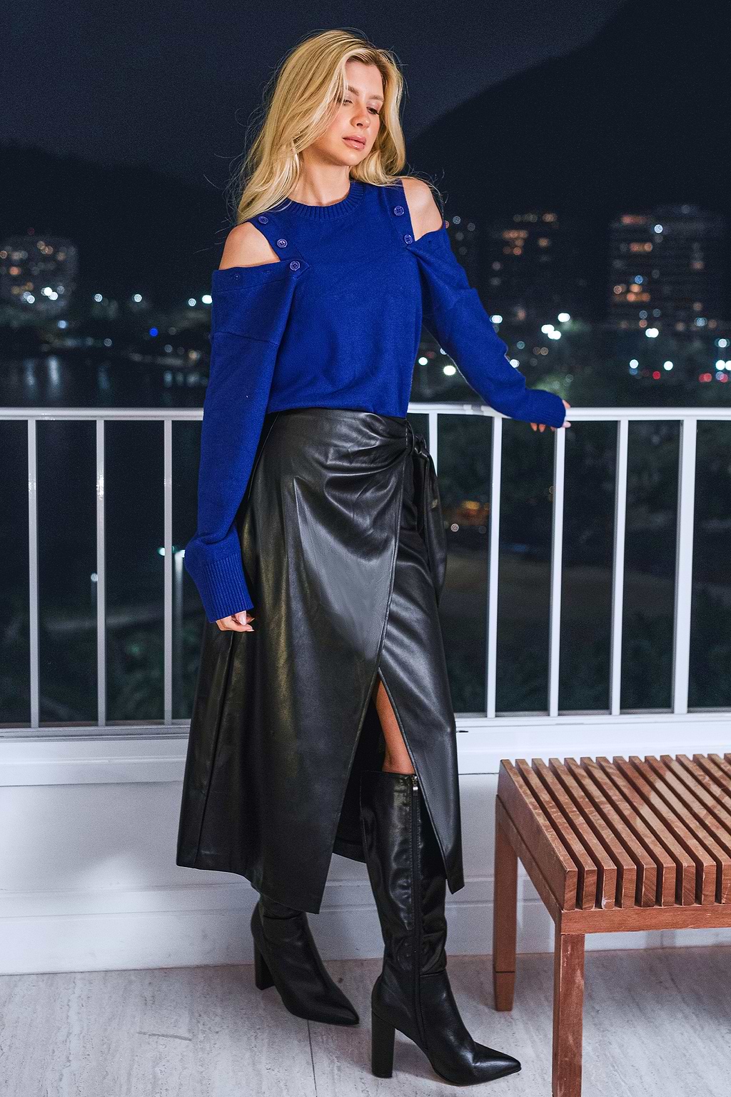 Day Trip Blue Sweater