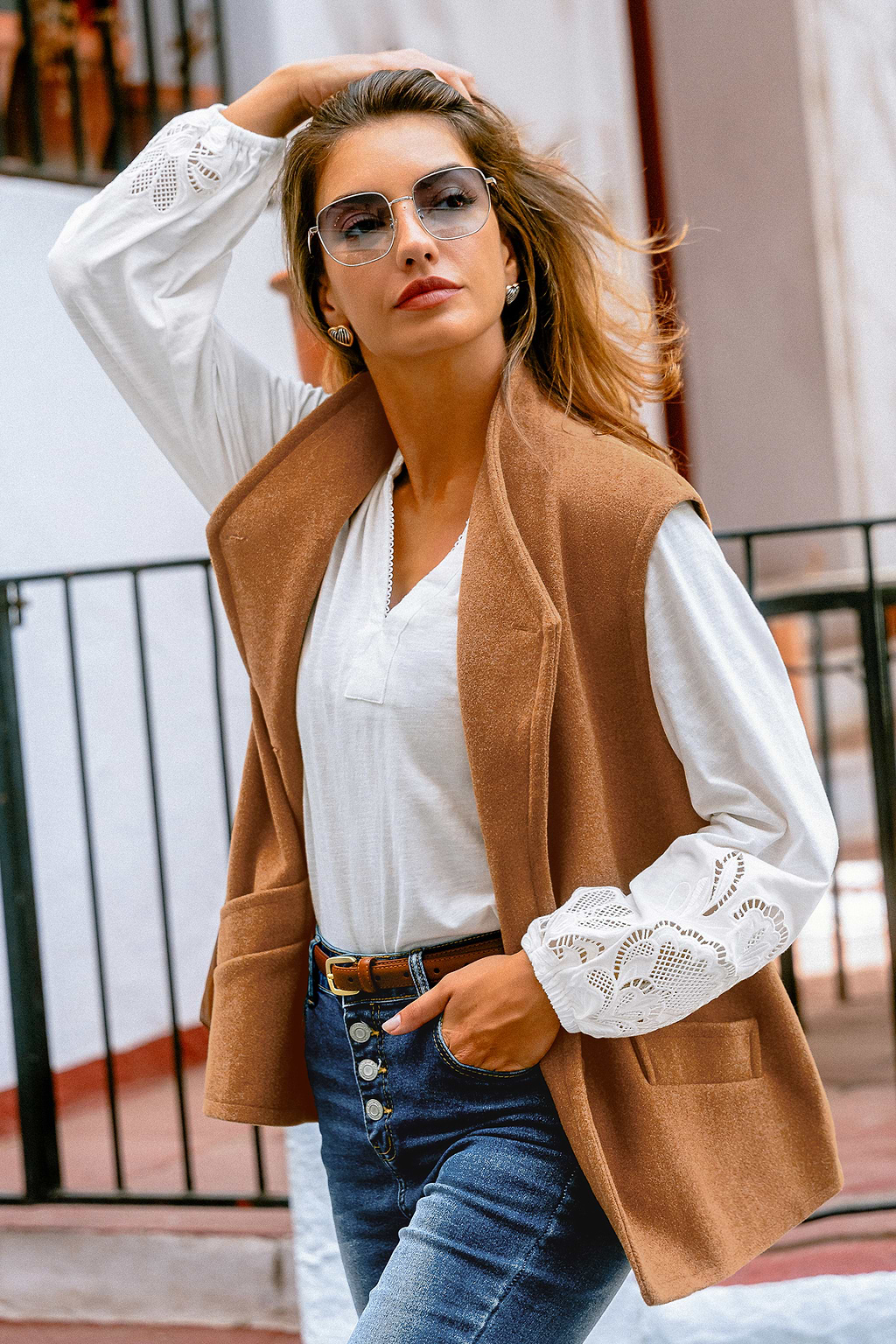 Gilet marrone Maple Glow