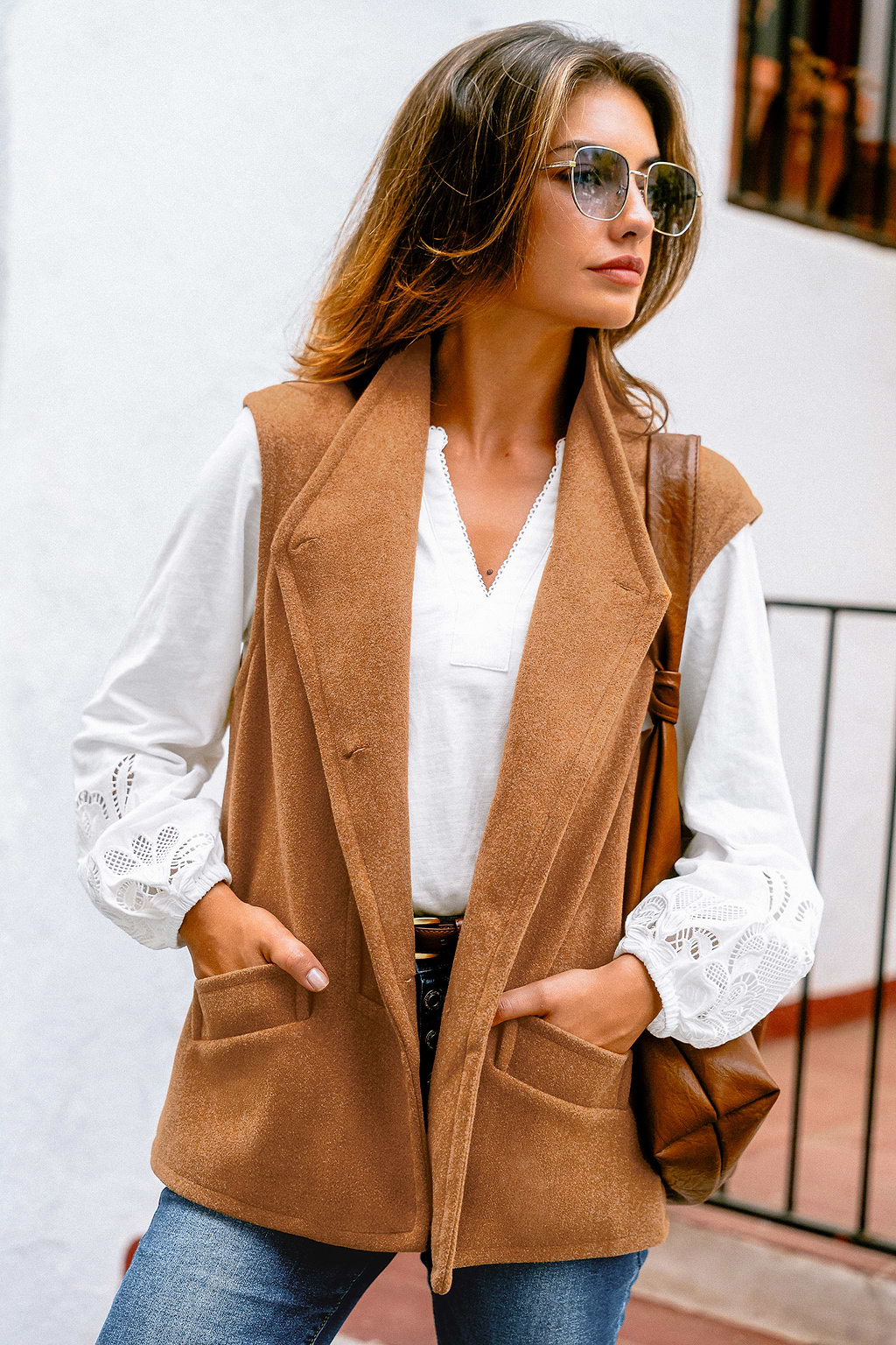 Gilet marrone Maple Glow