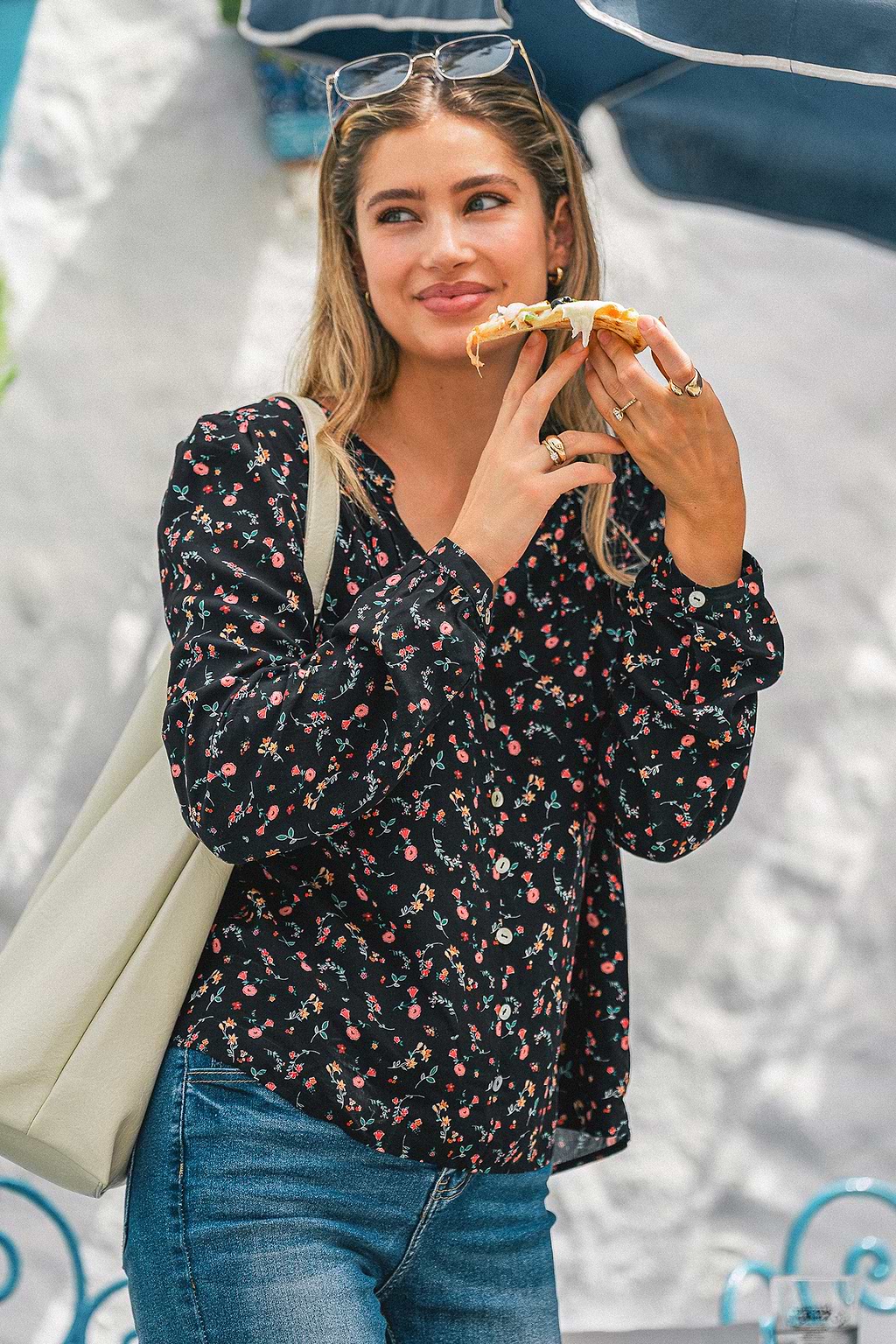 Shadow Bloom Floral Blouse