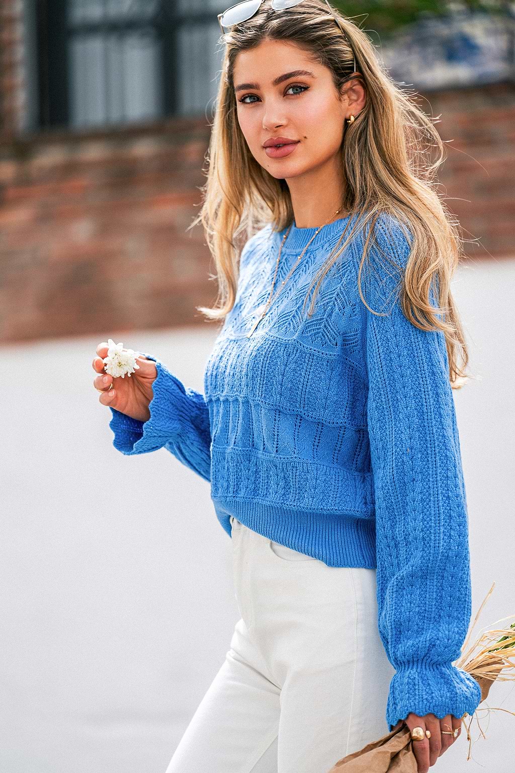 Dream Day Blue Sweater