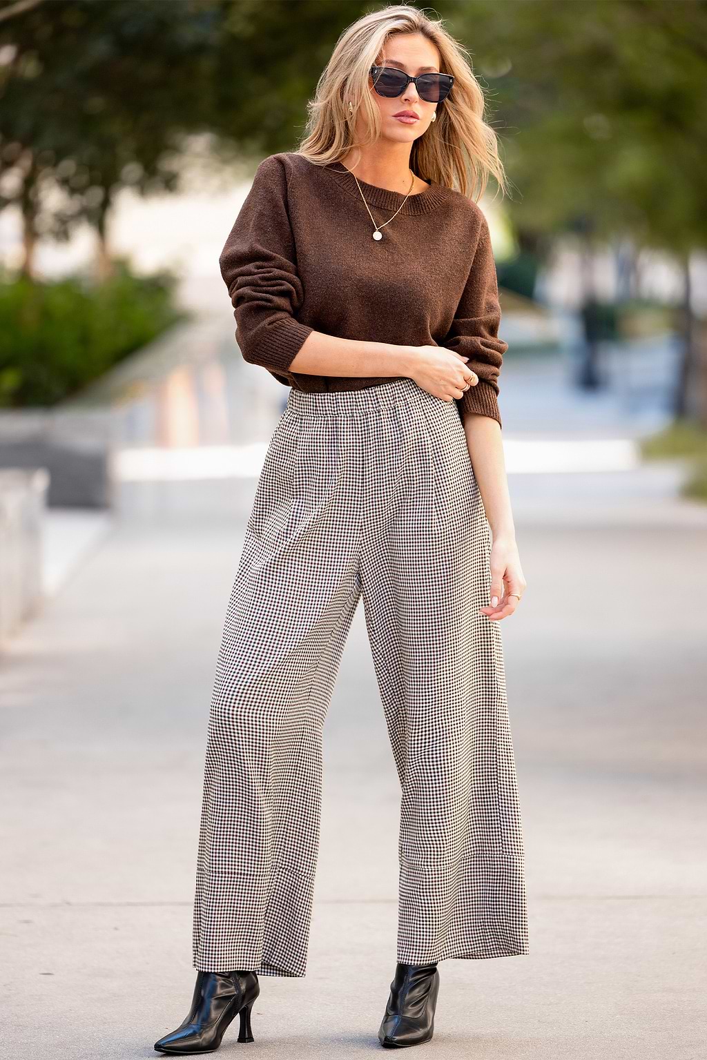 Stop & Stare Gingham Pants