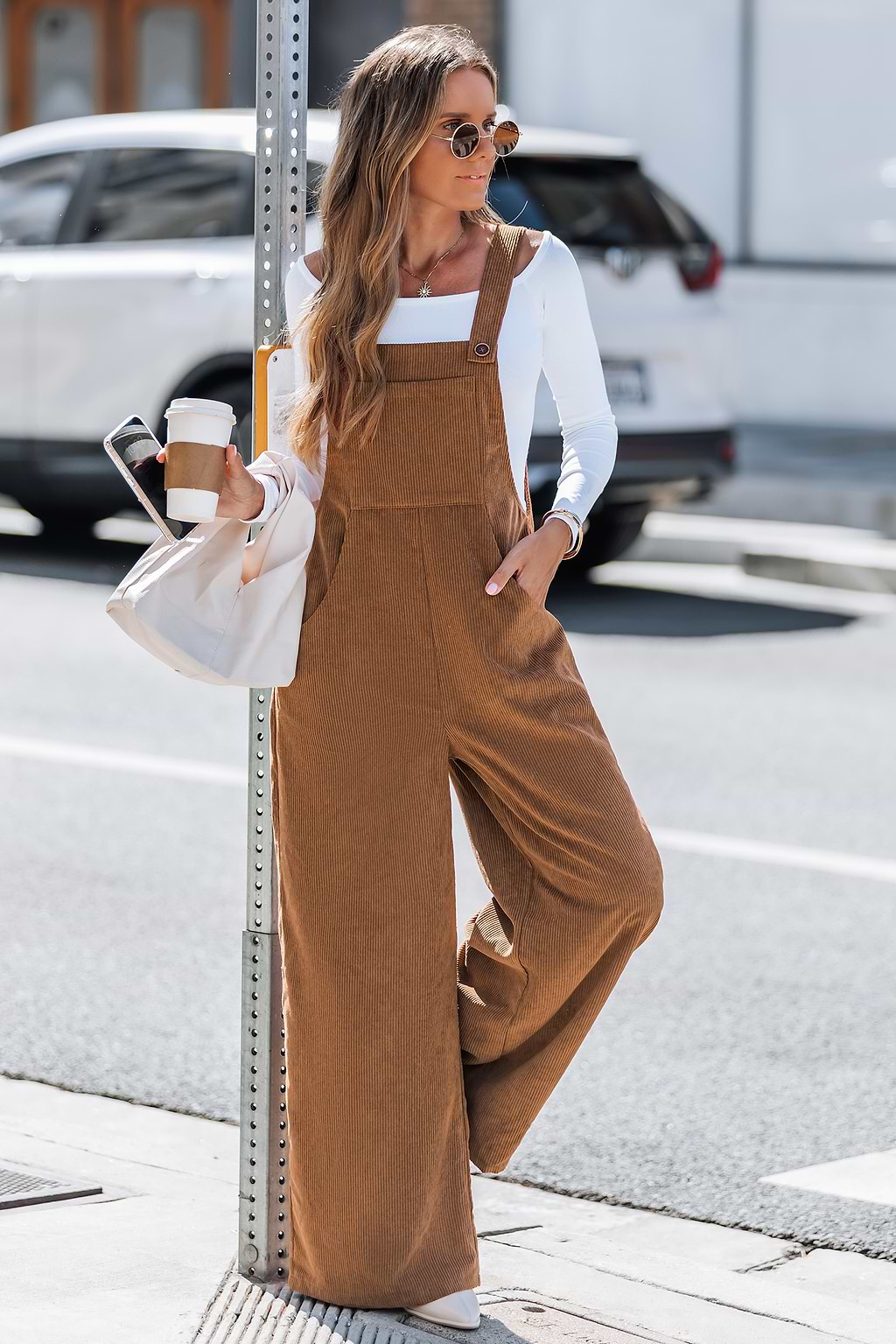 Fireside Fun Brown Jumpsuit