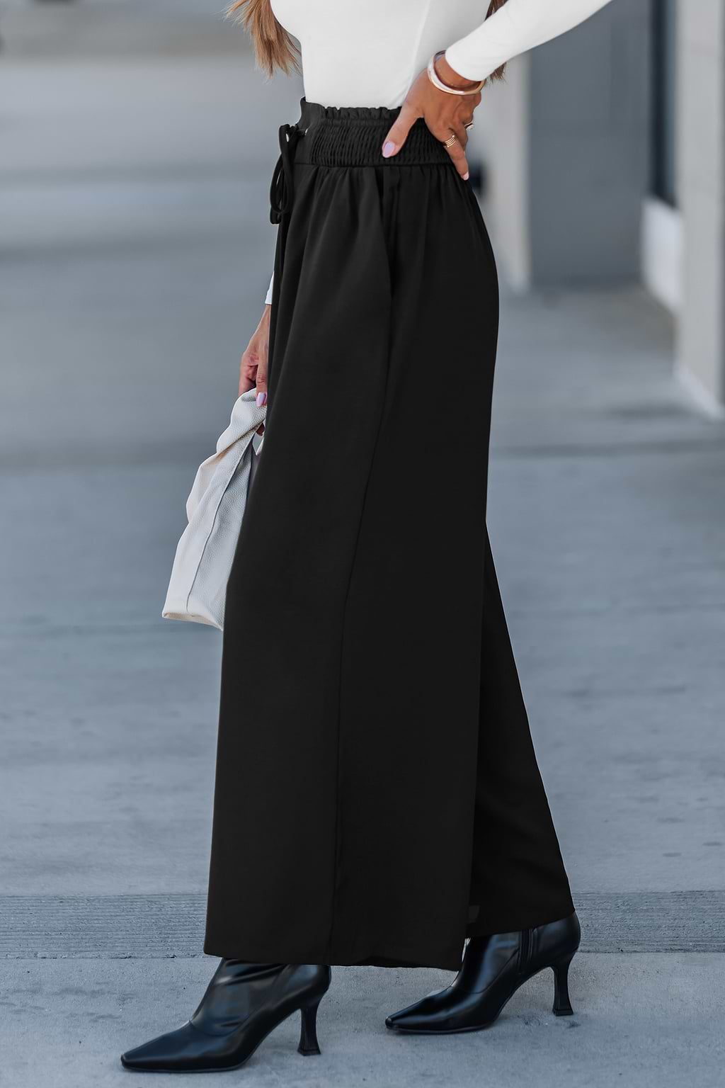 Tailored Flow Black Pants