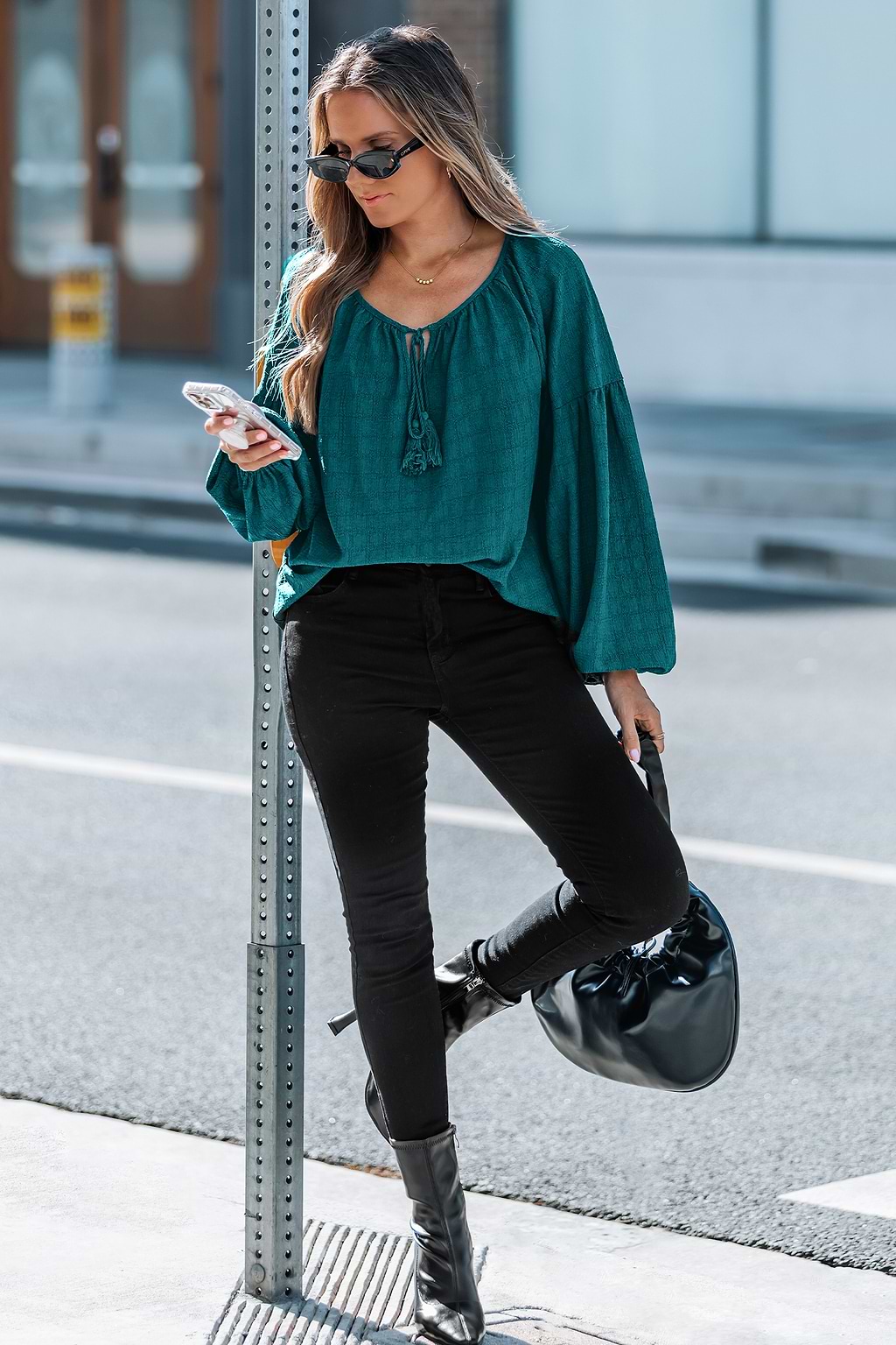 Willow Way Teal Top