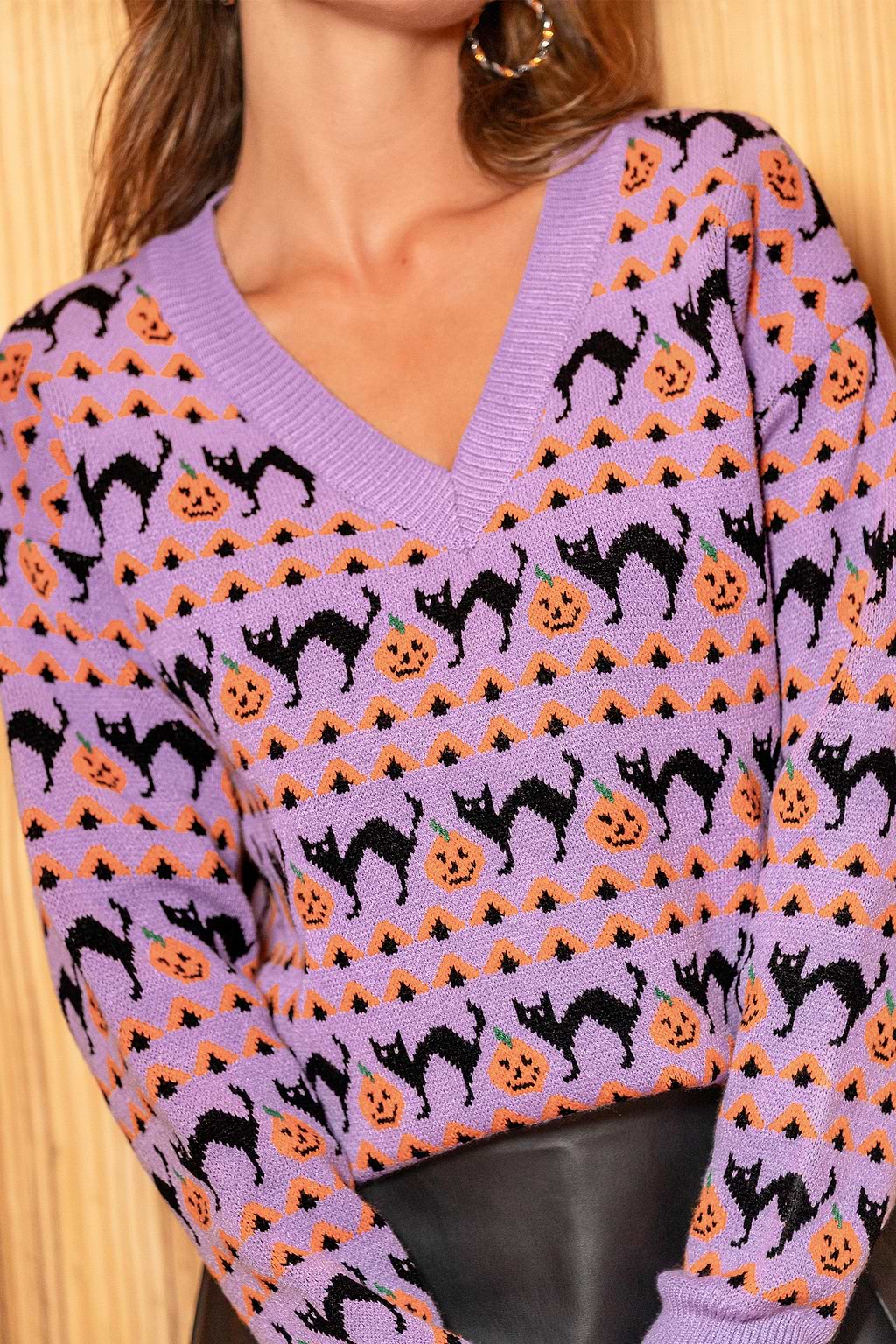 Good Luck Halloween Knitted Jumper