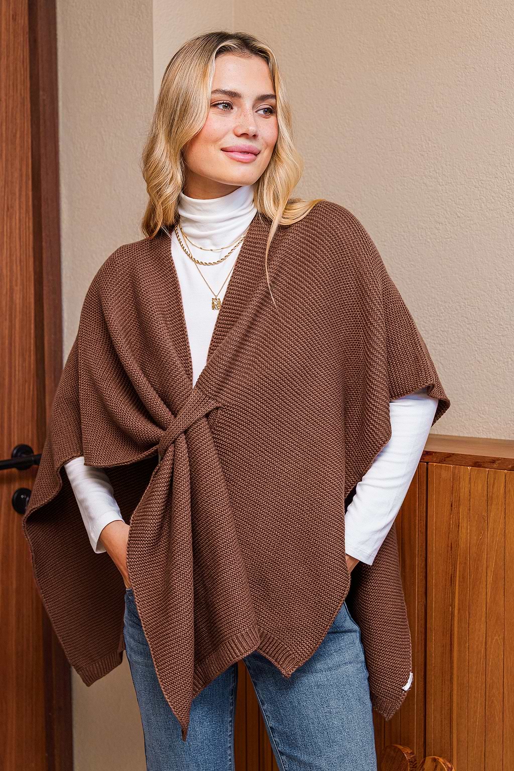 Cardamom Latte Brown Cardigan