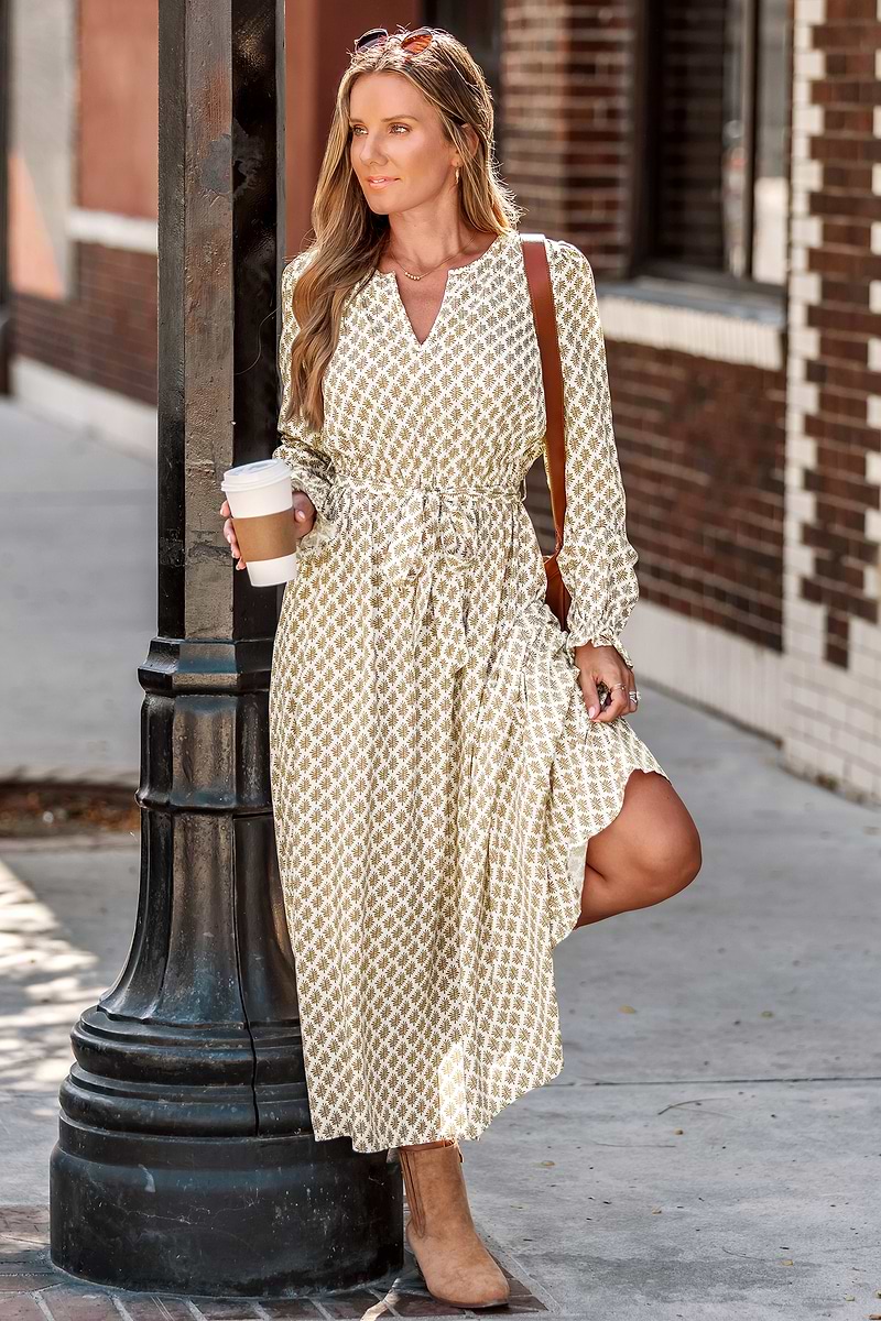 Among the Flowers Ornate Maxi Dress