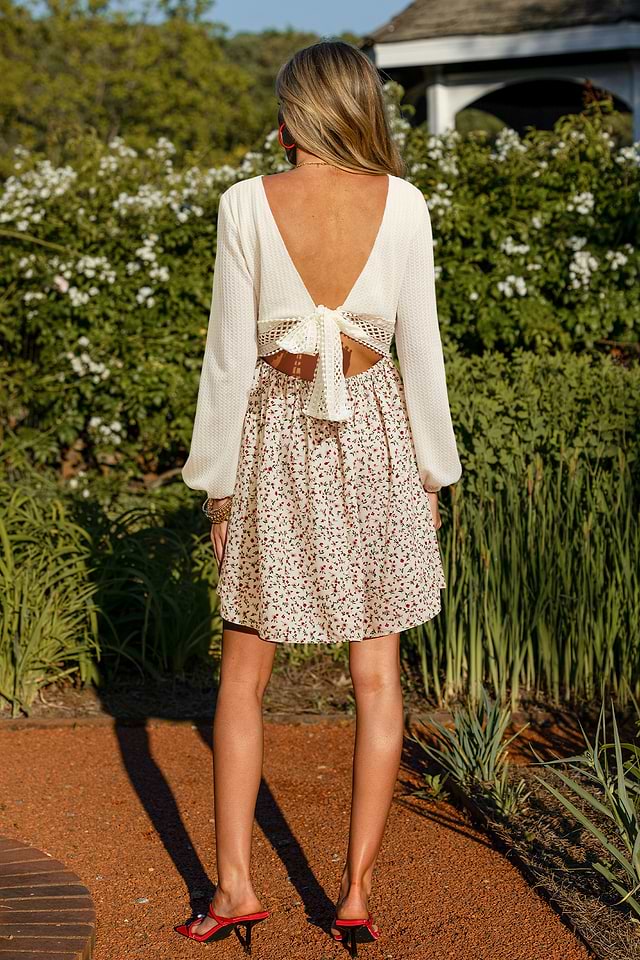 Can’t Help Blushing Floral Mini Dress