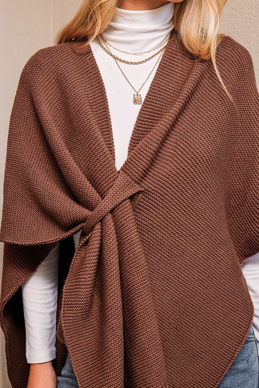Cardamom Latte Brown Cardigan