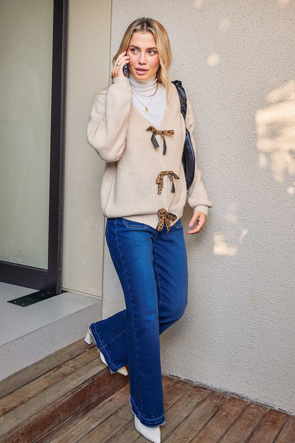 Feline Good Beige Sweater