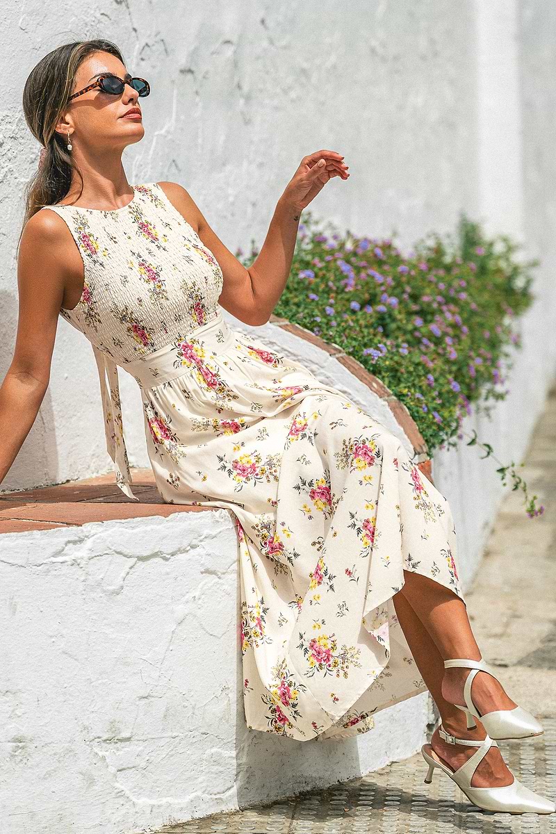 Fearless Floral Midi Dress