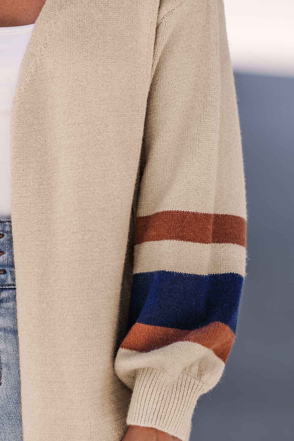 Campus Classic Striped Cardigan