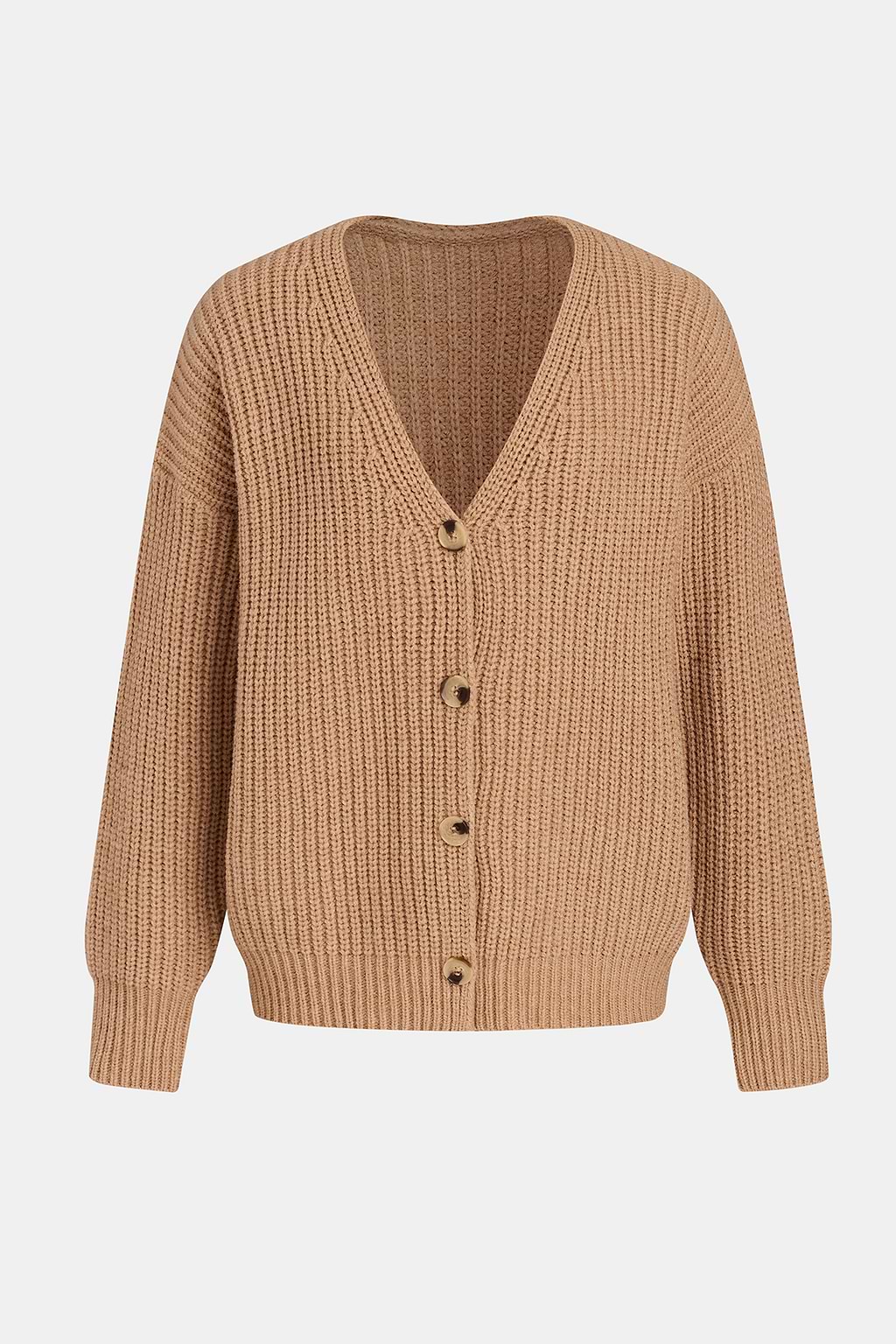 Cozy Sunday Brown Cardigan