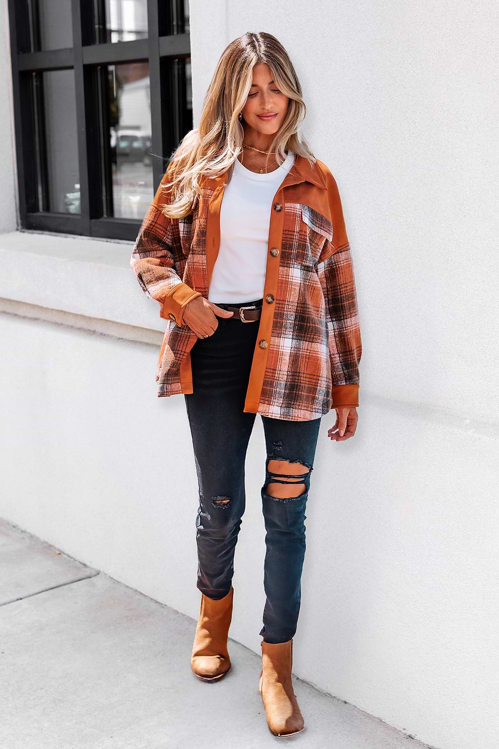 Toasty Vibes Plaid Jacket