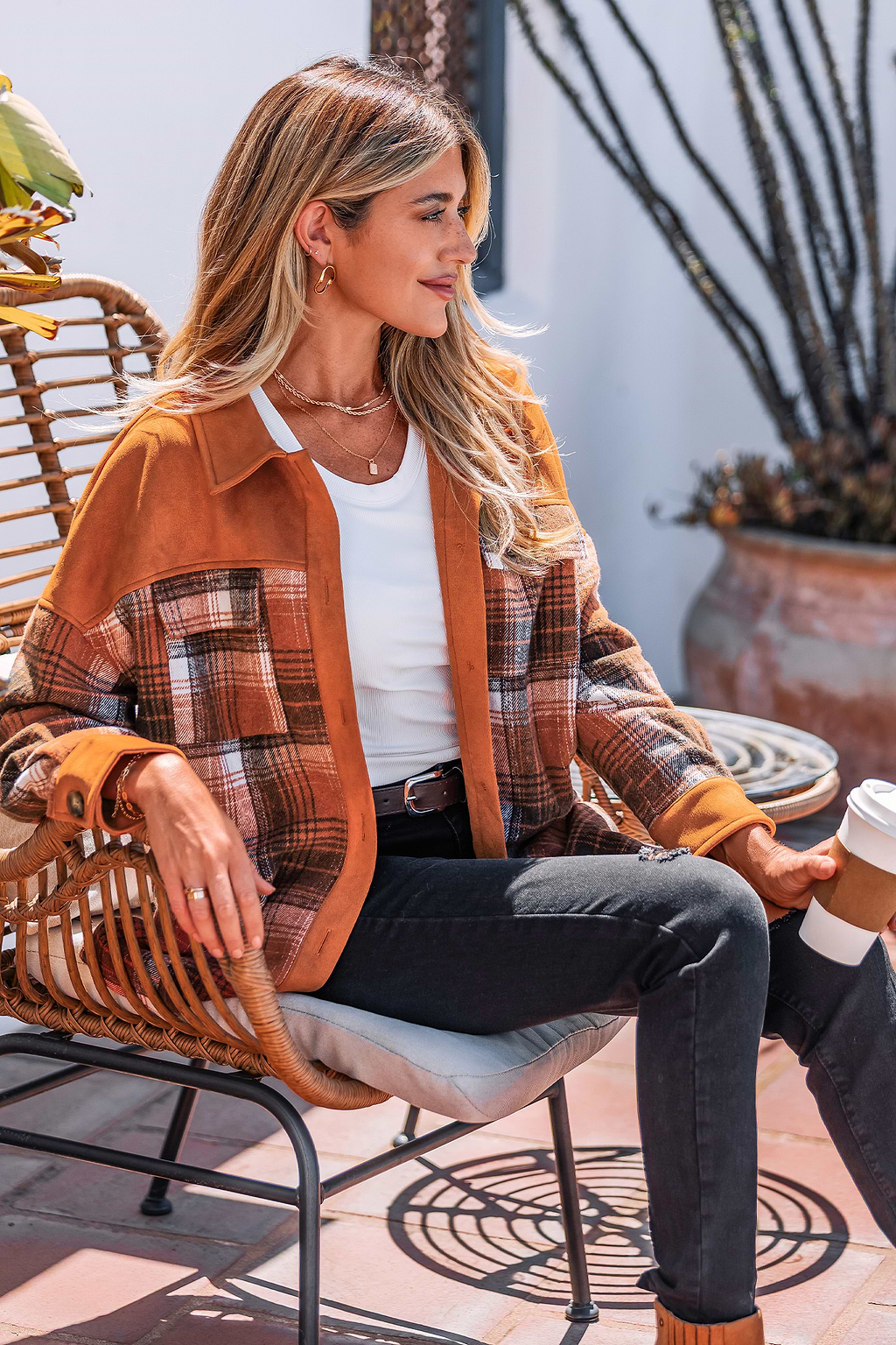 Toasty Vibes Plaid Jacket