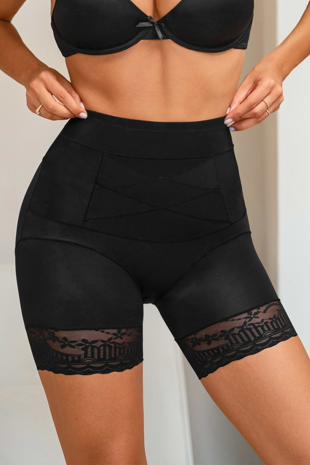 Curve Control Black Shapewear Bottoms