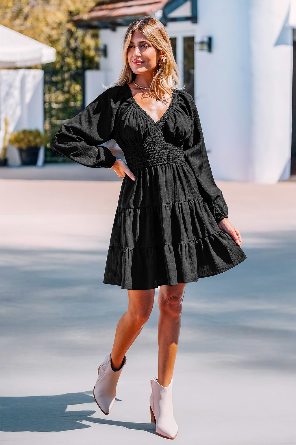 Dance the Night Away Black Mini Dress