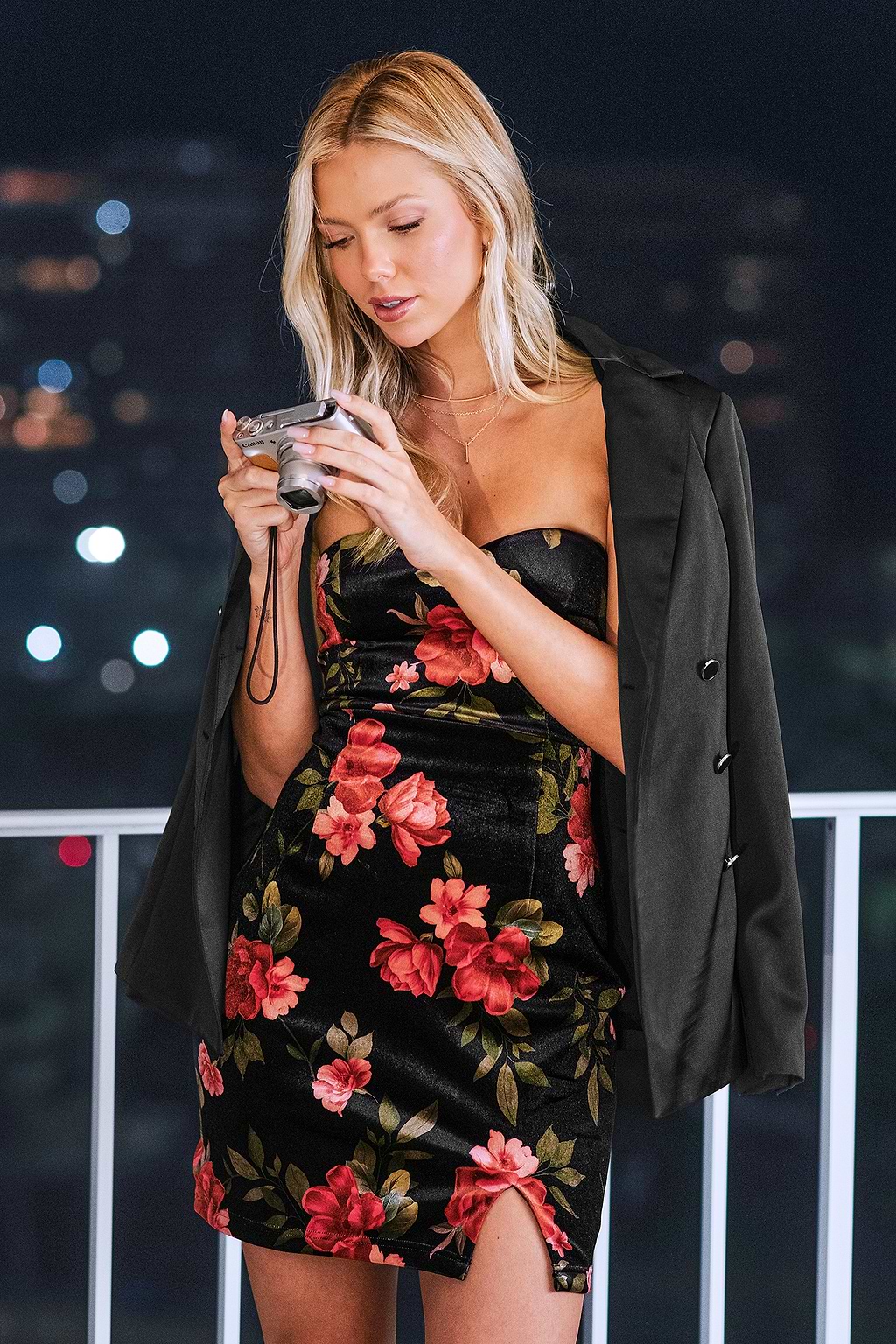 Eternal Roses Floral Mini Dress