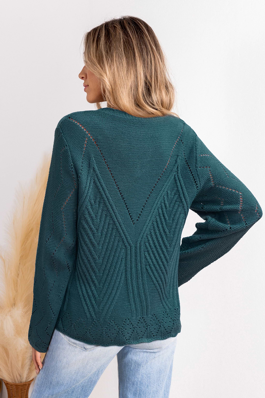 Breathe Deep Green Sweater