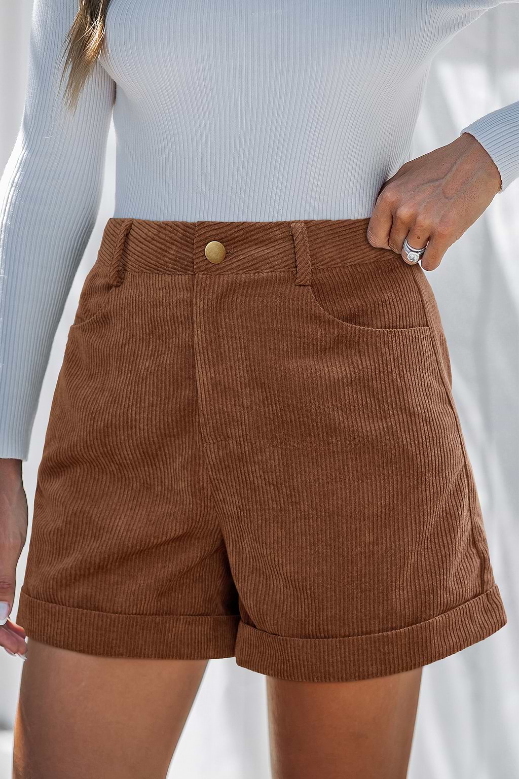 Good Behavior Brown Shorts