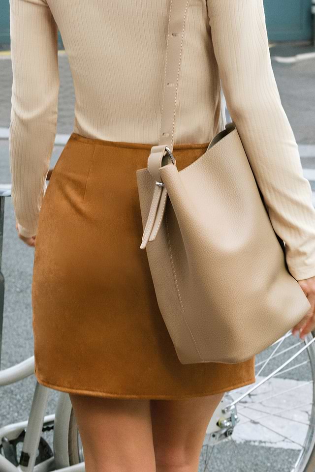 Autumn Stroll Brown Mini Skirt