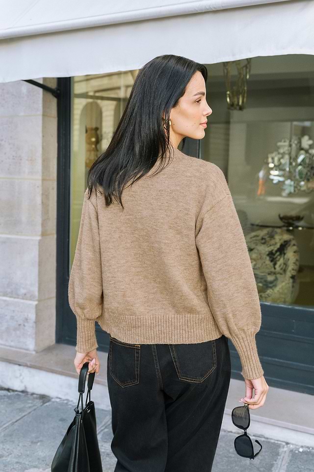 Daily Ritual Khaki Cardigan