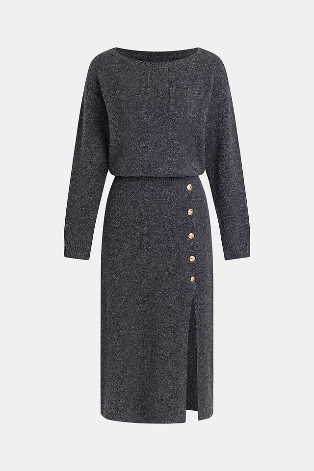 Sundown Grey Sweater Dress