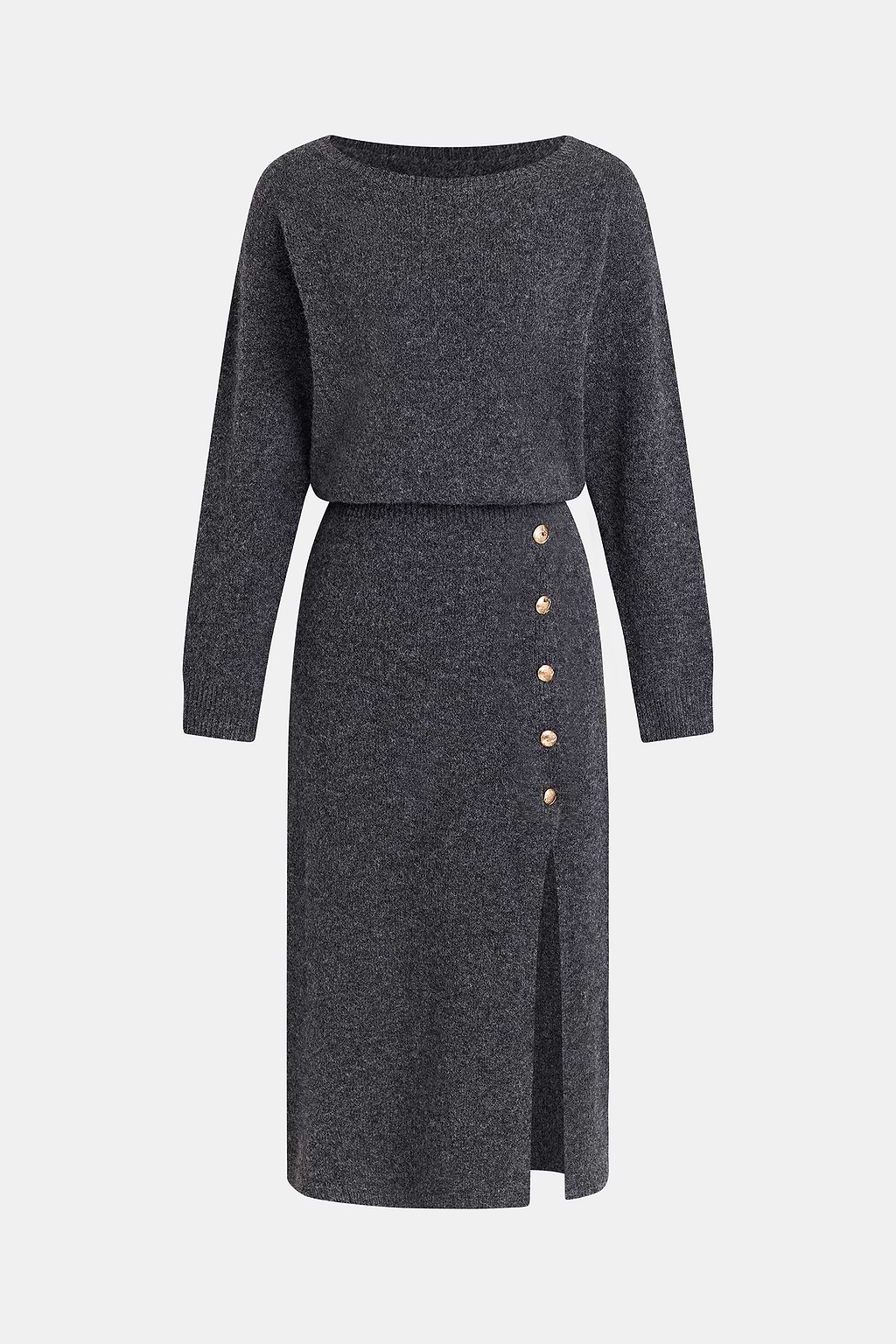 Sundown Grey Sweater Dress