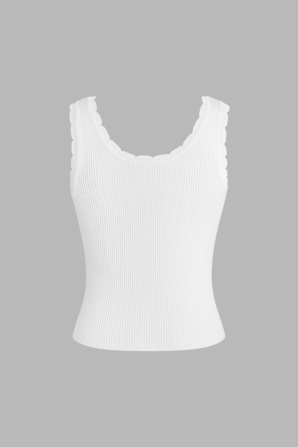 Latte Run White Tank Top