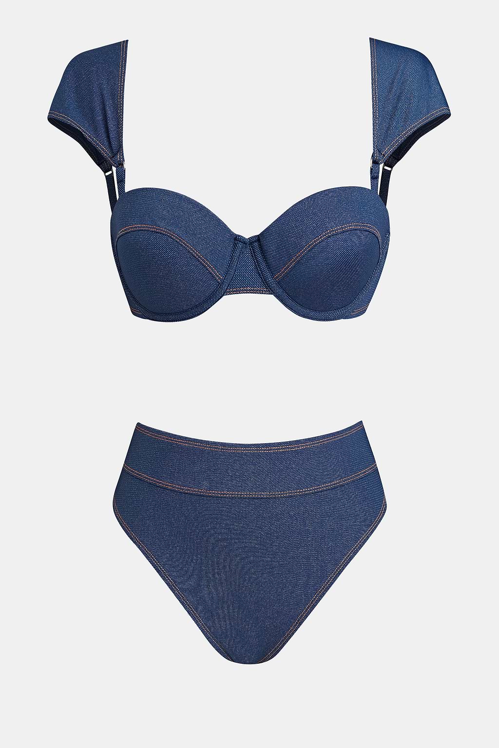 High-Waist Bügel-Bikini-Set