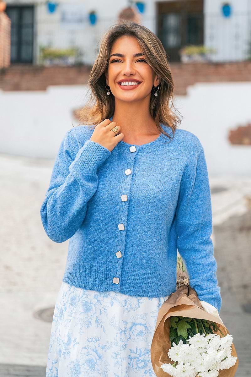 City Rhythm Blue Cardigan