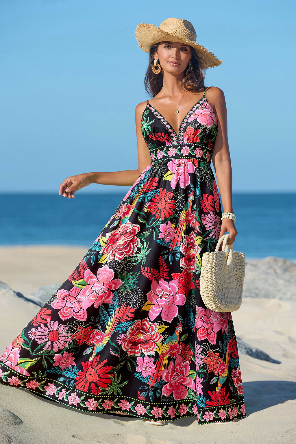 True Blossom Floral Maxi Dress