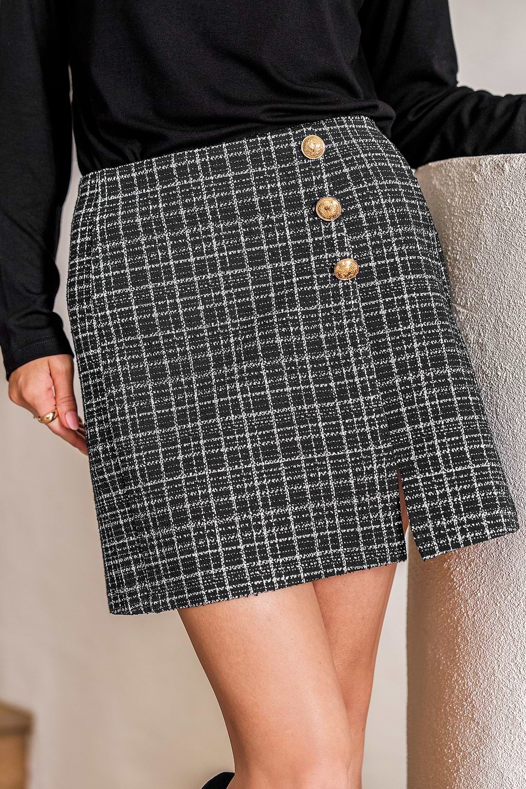 Upper East Side Plaid Mini Skirt