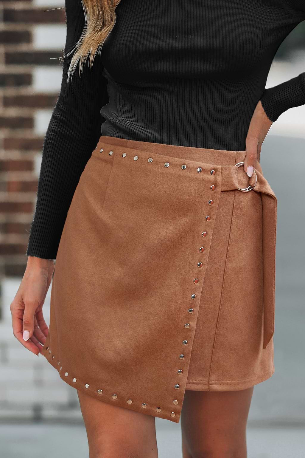 Shortcut Brown Mini Skort